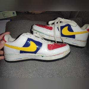 Nike air force XXV AF-1 '82 sneakers vinyl blue yellow red